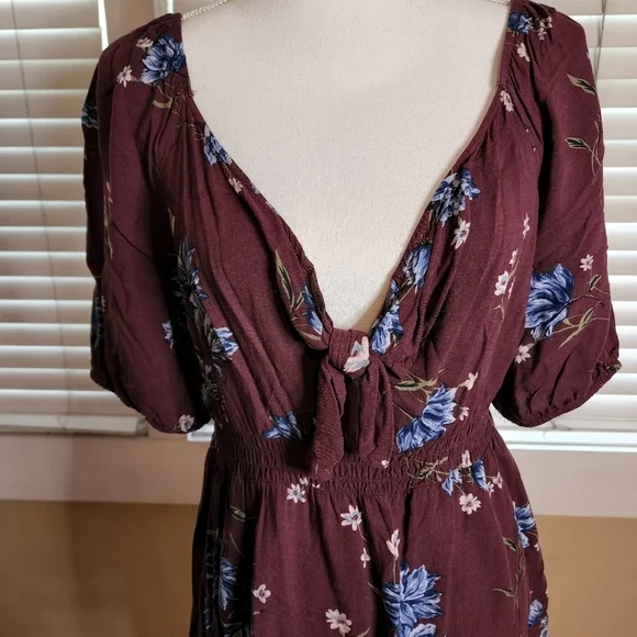 Xhilaration Women's Floral Print Mini Dress - Picture 5 of 13